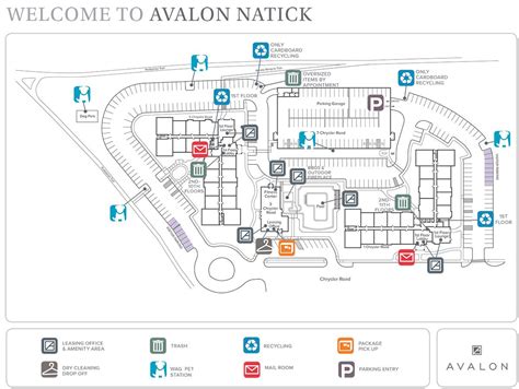 natick mall parking map